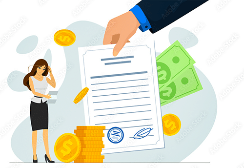 работа по взысканию долга